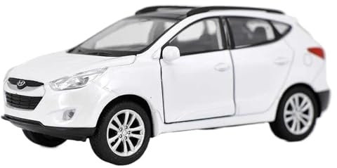 CUTSUGOK maßstabsgetreues Auto 1/36 für Hyundai SUV Legierung Auto Modell Tucson Santafe IX35 Simulation Metall Auto Modell Ziehen Auto Modell Modellfahrzeug zum Sammeln(A)