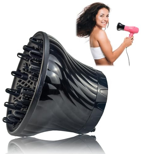 CAREDGO Haar Diffusor Aufsatz Universal Föhnaufsatz Locken Lockendiffusor Diffusor Föhn Aufsatz Haartrockner Diffusor Aufsatz Föhn Lockenaufsatz für Haartrockner mit Düse 1,4-3 Zoll für Lockiges Haar