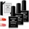3 Pack Gel Nail Polish Remover 10ml/pc, Fast Gel Polish Remover,Quickly Easily Clean,Remove within 3-5 Minutes.
