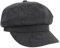 Perfeclan lässige Ballonmütze für Damen, Schirmmütze Kappe Barett Maler Mütz Bakerboy Schiebermütze Newsboy Cap Cabbie-Mütze, Elastischer Rückseite, mit Schirm Frühling-Sommer, Schwarz