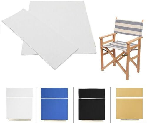 Waschbare Stuhlbezüge, Ersatzbezug für Regiestuhl, für Make-up-Künstler, Outdoor, Camping, Angeln, 2 Stück (Khaki)