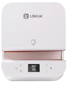 LOKLiK Auto Tumbler Heat Press pour Mugs Tasses Gobelets Bouteilles et Sacs - Personnalisez avec Film Flex Vinyle - Presse de Transfert - Articles Personnalisés Sublimation - Verre Céramique et Acier