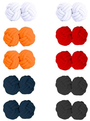 SSKHE 5 Pairs Manschettenknöpfe Set, Manschettenknöpfe Herren Mit Frauen und Männern, Manchettenknoepfe Herren für Geschäftliche und Private Anlässe