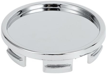 Hihaha Cache-Moyeu De Roue De Voiture Universel/Cache-Moyeu De Jante/Pour La Plupart Des Voitures/En Plastique À Encliqueter 58Mm 2,28 Od / 1 Pc Chrome Argenté