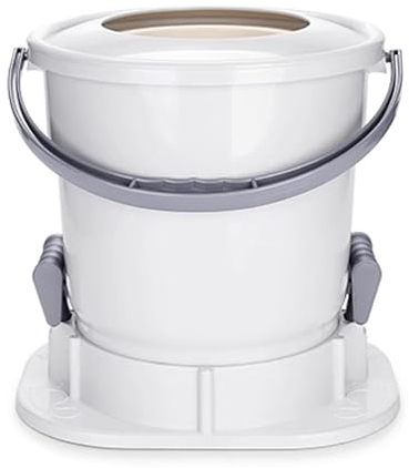 Kleine Wäscheschleuder Mini mit Abnehmbarem Korb Wäscheschleuder Ohne Strom, Manuelle Entwässerungsmaschine, für Camping Dorms Apartments(White)