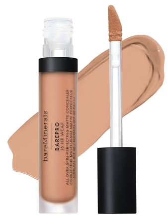 bareMinerals BAREPRO 16H Matt-Concealer mineralischer LSF 25 – Vegan | Flüssiger Concealer mit voller Deckkraft kaschiert Augenringe & Unreinheiten. Mit Niacinamid für einen ebenmäßigen Teint.