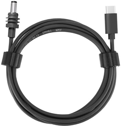 Jectse 10ft USB C to DC Power Cable Cord, IP68 Water Resistant USB C Input to DC Out Charging Cable, 20AWG 100W Power Plug Charge Cable, for Indoor Outdoor