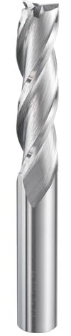 sourcing map Spiral Router Bit 1/2 Cut Dia 1/2 Shank Up Cut Solid Carbide 3 Flutes CNC End Mill Milling Bits for Wood Plastic Soft Metal (2 Cut Length 4 Long)
