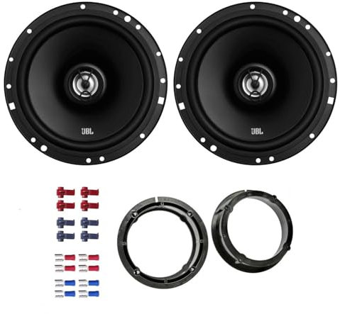 JBL Stage1 621F Lautsprecher mit Einbauset passend für Skoda Fabia I bis 2001 Türen vorne/hinten 350W 165mm 2 Wege Koax