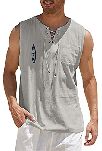 Tanktop Männer Bequeme Streetwear Freizeit Shirt Bodybuilding Unterziehshirt Gym Sport Tank Top Casual Laufshirt Sleeveless Sportshirt Slim Fit Tshirt Ärmelloses Shirt Festival Axelshirt