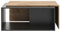 Vicco Couchtisch Paul, Couchtisch mit der Ablage, Anthrazit/Goldkraft Eiche, 90 x 48 cm