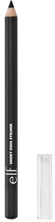 e.l.f. Smoky Kohl Eyeliner, hochpigmentierter Kajal für langanhaltende, intensive Make-up-Looks, vegan und tierversuchsfrei, Black Velvet
