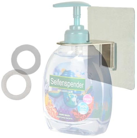 EXEHook Wandhaken Saugnapf/Selbstklebend für Küche, Bad, Caravan transparent (Flüssigseifen halter)