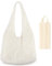 FZSECRIU 1 Stück strandtasche+1 Stück Kosmetiktasche,badetasche，sommertaschen damenbeach bag,beach,strandtasche damen,klein,strandtaschen,gehäkelte tasche,strand tasche，tote bag，geflochtene tasche