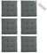 TOM TAILOR NEU! Sitzkissen Stuhl 6er Set - gemütliche Stuhlkissen 40x40 cm in Grau - Sitzauflage waschbar für Esszimmer, Bürostuhl, Bank, Boden & Gartenmöbel - Oeko Tex Zertifiziert