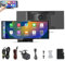 Tableta Pro Max 2025, pantalla inteligente for coche, pantalla 4K de 10,26 pulgadas y 60 fps, pantalla táctil IPS, con cámara de salpicadero, cámara de marcha atrás, navegación GPS, FM, ideal for coch