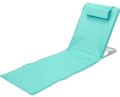Envenzo Strandkorb, faltbar, leicht, Tragetasche mit Gurt mit hoher Rückenlehne, Kissen-Tasche (tropisches Grün)