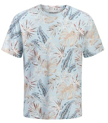 JACK & JONES Herren Jjhonolulu AOP Tee Ss Crew Neck