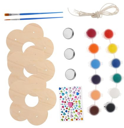 HANABASS 3pcs Unfinished Wood Bird Feeder Craft Kit for DIY Painting Ornament for Creative Play Educational to Enhance Hands Skills and Brain Development