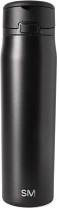 Simple Modern Mesa Loop Trinkflasche mit Strohhalm | Becherhalterfreundliche isolierte Edelstahlflasche für Reisen, Sport und Schule | 710ml | Midnight Black