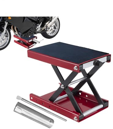 Fyrdyn Motorrad-Hebebühne, Motorrad-Scherenhebebühne, robuster Schnellhebetisch, Zubehör für Roller, Reiten, Garage, Wartung, Werkstatt