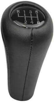 FNBDDX Leder-Schaltknauf passend for BMW 1er 3er 5er 6er M3 M4 M5 X5 X6 E30 E32 E34 E36 E38 E39 E46 E53 E60 E63 E83 E84 E87 E90 E91 E92(6 Speed)