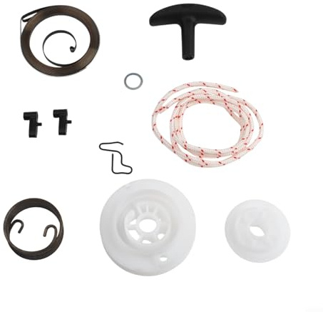 For Recoil Starter Repair Kit for BG56C BG86C SH56C SH86C For Leaf Blowers – Pull Cord Assembly with Rewind Spring, Starter Spring, Pawls, Washer & Rope Handle