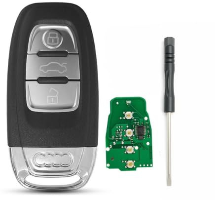 MSKEYZ For 3 Buttons Car Key Fob for Audi A4 A5 Q3 Q5 S5 S6 S7 - 868MHZ ID46 Chip FCCID:8T0959754D + tool