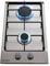 BELDEKO - Plaque Gaz 2 feux Inox - 3000W - Encastrable - Gaz ville et bouteille