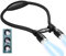 LEDGLE Flexible Llevó Luz Del Libro de La Abrazo Lámpara de Lectura de Luz de La Linterna Cuello Lectura, USB Luz Recargable LED, 4 LED Bombillas 3 Brillo Ajustable 6500K-7000k