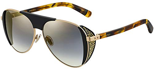 Jimmy Choo Sonnenbrillen RAVE/S Black Gold/Grey Silver 56/13/135 Damen
