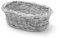 HENDI Brotkorb, Oval, Brotmulde, Brotkörbchen, Brötchenkorb, 190x120x(H)60mm, Grau