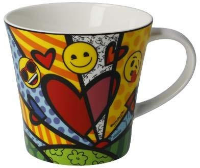 Goebel Pop Art Britto Emojis A New Day - Coffee-/Tea Mug Neuheit 2020