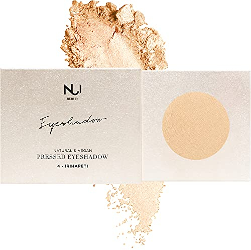 NUI Cosmetics Naturkosmetik vegan natürlich glutenfrei Make Up- Natural Pressed Eyeshadow 04 IRIHAPETI Farbton Gold