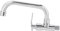Fregadero del grifo de agua Cuerpo de latón y tubo de acero inoxidable Grifo de agua fría individual G1/2in montado en la pared para uso doméstico en la cocina(Tipo A 25cm)