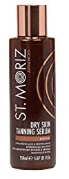St Moriz Advanced Dry Skin Gradual Tanning Serum in Medium | Schrittweise veganes Fake Tan Serum mit Hyaluronsäure und Vitamin B5 für zusätzliche Hydratation, dermatologisch getestet und