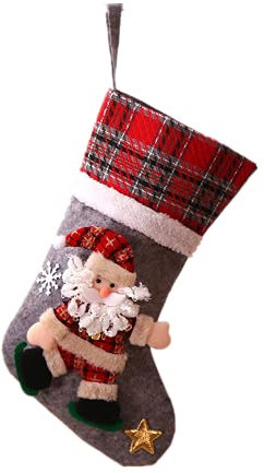 Xigule Weihnachtsstrümpfe,3D-Weihnachtssocken,Weihnachtsbonbontüten, Geschenktüten, Weihnachtsschmuck Werden zum Dekorieren von Füllung und Aufhängen verwendet