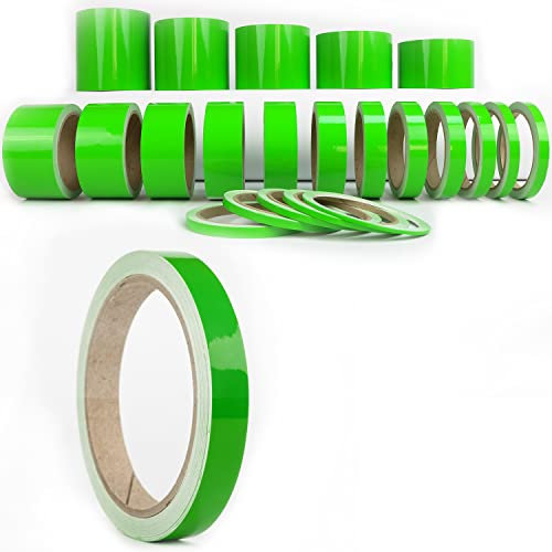 Auto Zierstreifen Hellgrün Glänzend KFZ Folienstreifen Autodekor Folie Pinstripes Motorrad Basteln Modelbau (10 mm)