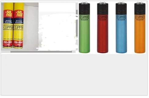 2 X Genuine CLIPPER GAS Universal Lighter Cooker Lighter CIG Lighter BBQ Candle Lighter Fluid Refillable 250ML(EXTRA 50ml FILLED 300ML BOTTLE PLUS (1 Free Any CRYSTAL Clipper Lighters)