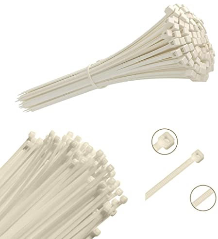 Viceree 100 Attache Cable Universels BLANC -3.6x200mm- Serre Cable et Collier de Serrage Plastique – Solution de Gestion de Câbles Efficace et Robuste - Attaches Cable Blanc de Haute Qualité