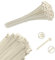 Viceree 100 Fascette Plastica BIANCHE Universali - 3.6x200mm - Fascette Elettricista, Raccogli Cavi, Set di Fascette per Cablaggio, Uso Domestico ed Industriale, Fascette Bianche di Alta Qualità