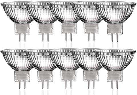 NCC-Licht 10 x Halogen Leuchtmittel Reflektor MR16 50W GU5,3 12V 680lm dimmbar warmweiß