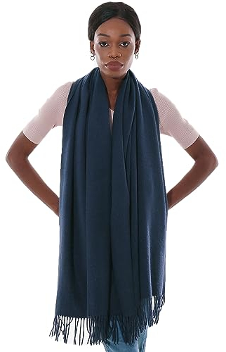 Schal Navy Blau Stola Festlich Fur Abendkleid Pashmina Schals Tücher für Damen Winter