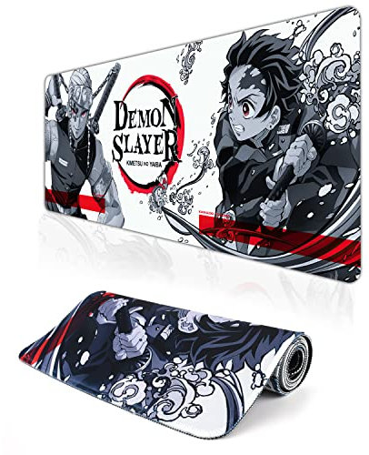 GTOTd Japan Anime Mouse Pad(1 Pcs) with Non-Slip Rubber.Gifts Merch Large Mouse Pad11.8×31.4Inches for Keyboard Mouse Suitable Game Room Decoration for Teens