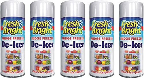 Fridge Freezer De-Icer Spray 200ml Quick Ice Remover Anti-Bacterial Deicer Spray UK (5X De-Icer Spray 200ml)
