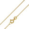 trendor Feine Panzerkette 14 Karat Gold 585 Breite 1,1 mm wunderschöne Geschenkidee, Halsschmuck für Damen und Herren, 41800-40 40 cm