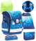 Belmil Schulranzen Set 5 - teilig ergonomischer Schulranzen Set mit Regenschutz 1. klasse 2. klasse 3. klasse - Super Leicht 930-990 g/Grundschule (Dolphins)