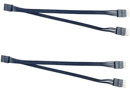 winwill Cavo splitter USB a Y per scheda madre, cavo USB 2.0 da 9 pin a 2 cavi a 9 pin per scheda madre del computer