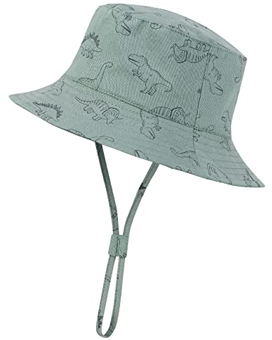 Century Star Baby Sonnenhut Verstellbarer UV-Schutz Hut Kinder mit Breiter Krempe Sonnenschutz UPF 50 Unisex Seetang Blau 2-4 Jahre (Tag Size L)