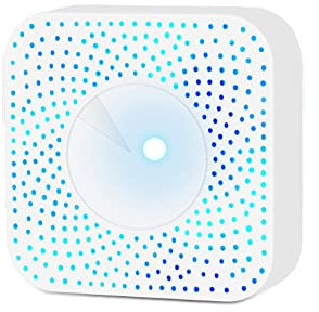 Lechnical Tuya WiFi Intelligent Air Quality Monitor 6-in-1 Air Housekeeper PM2.5/Formaldehyde/VOC/CO2/Temperature/Humidity Detector Compatible with Alex-a googl-e Home for Home Office